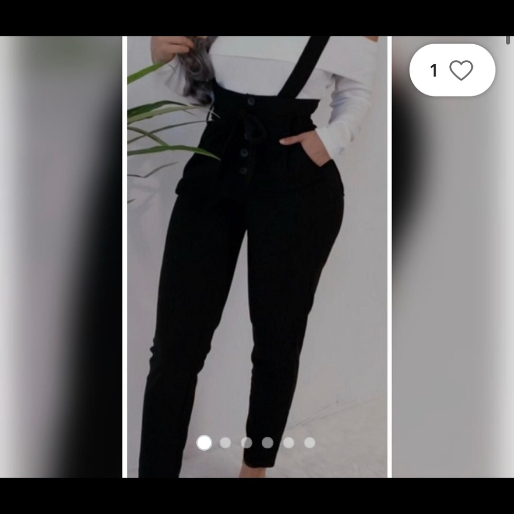 Haute monde suspender-like jumpsuit. Size medium.